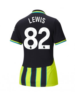 Billige Manchester City Rico Lewis #82 Bortedrakt Dame 2024-25 Kortermet